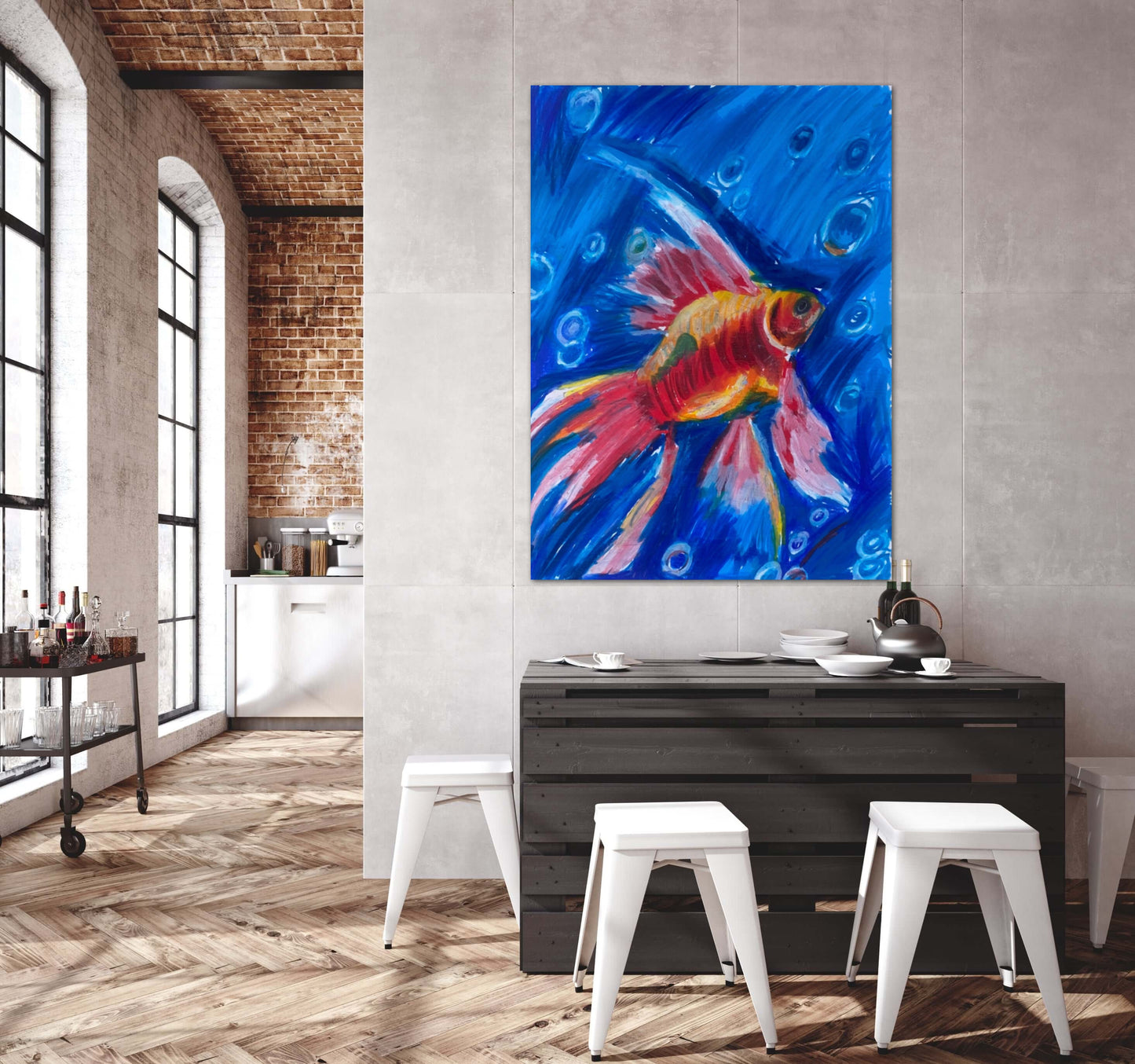 Goldfish - Print, Poster or Stretched Canvas Print in more sizes