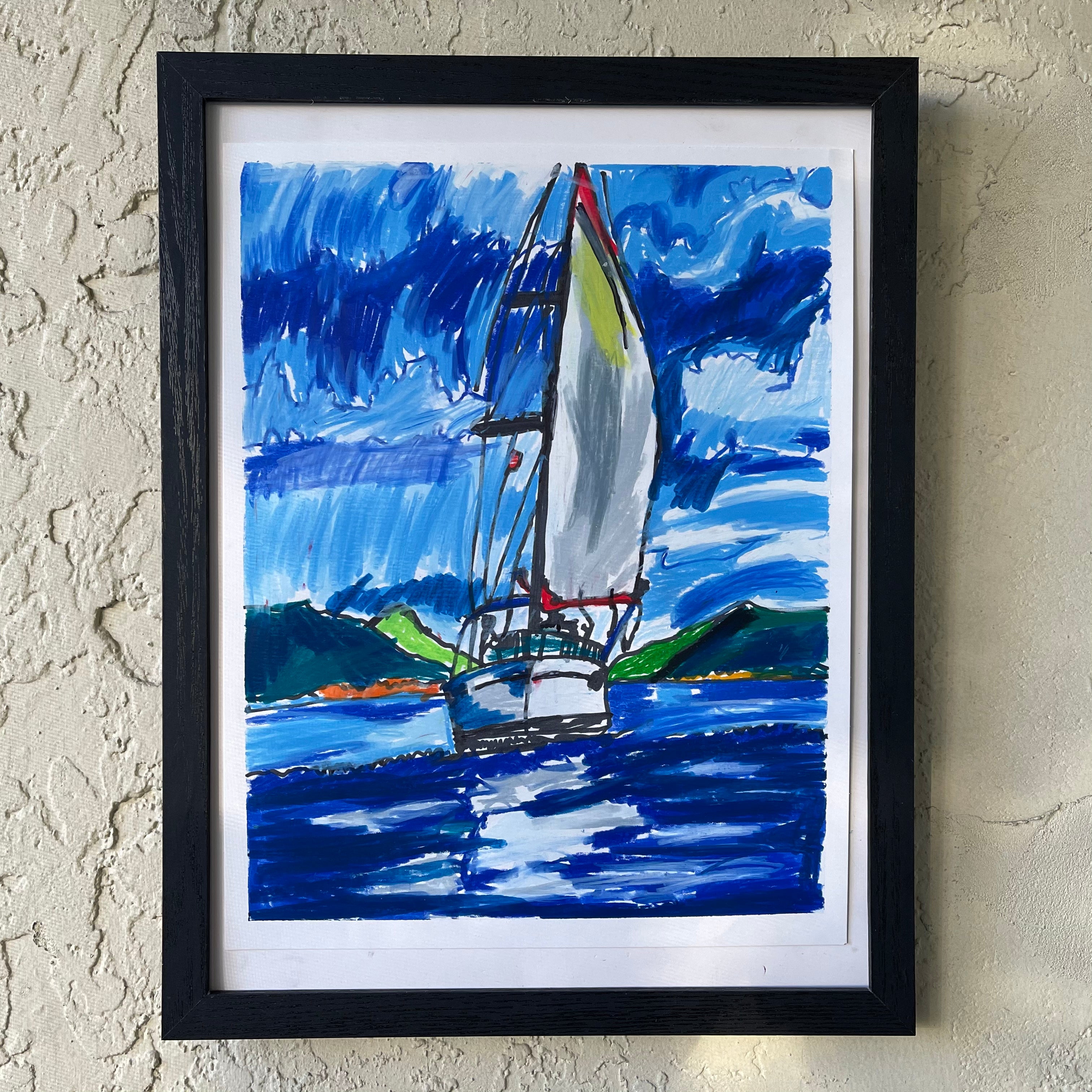 Boat - ORIGINAL - Vichy's Art