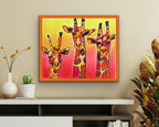Giraffes - ORIGINAL  14x17”