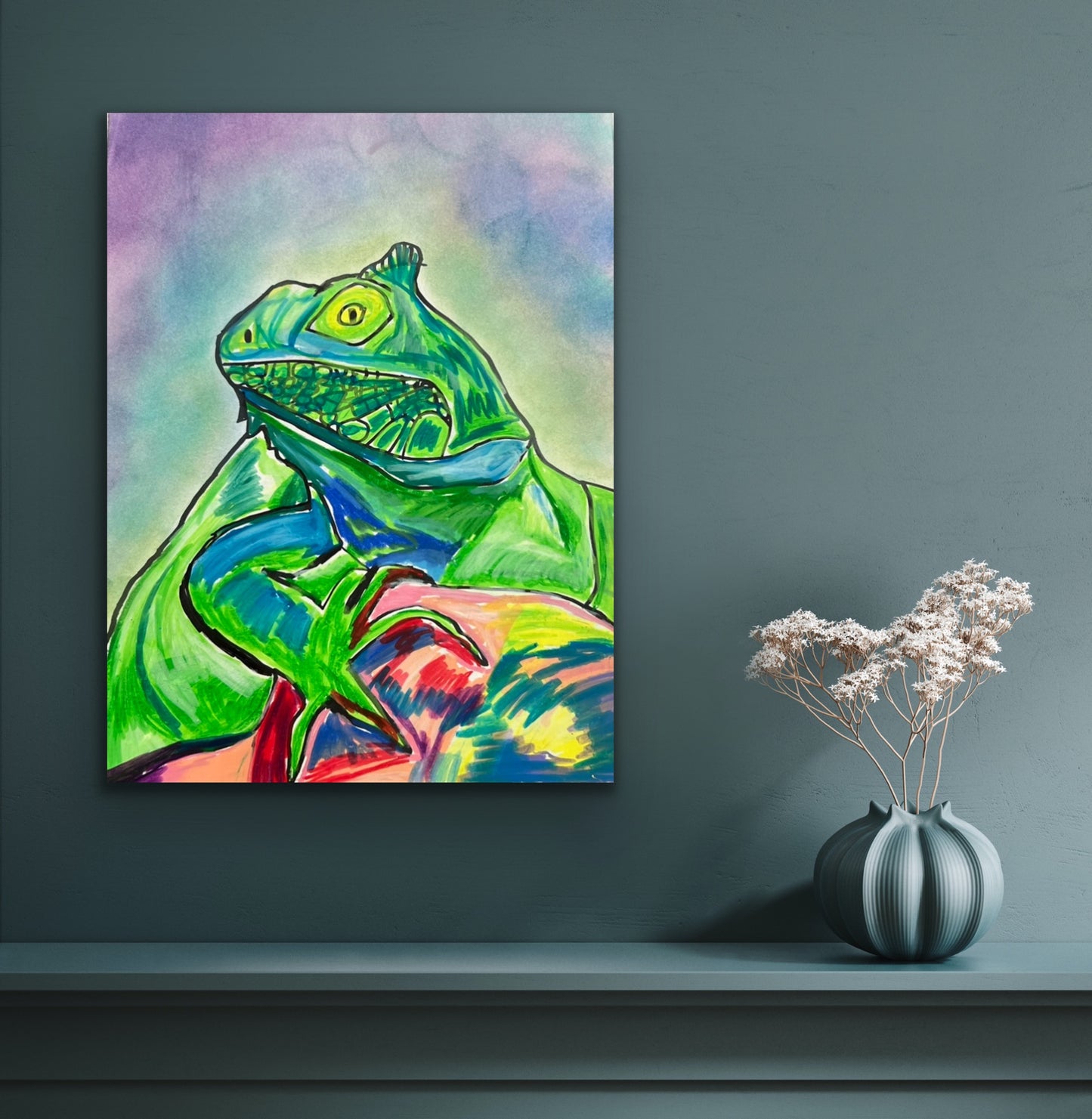 IGUANA - Stretched Canvas Print in more sizes