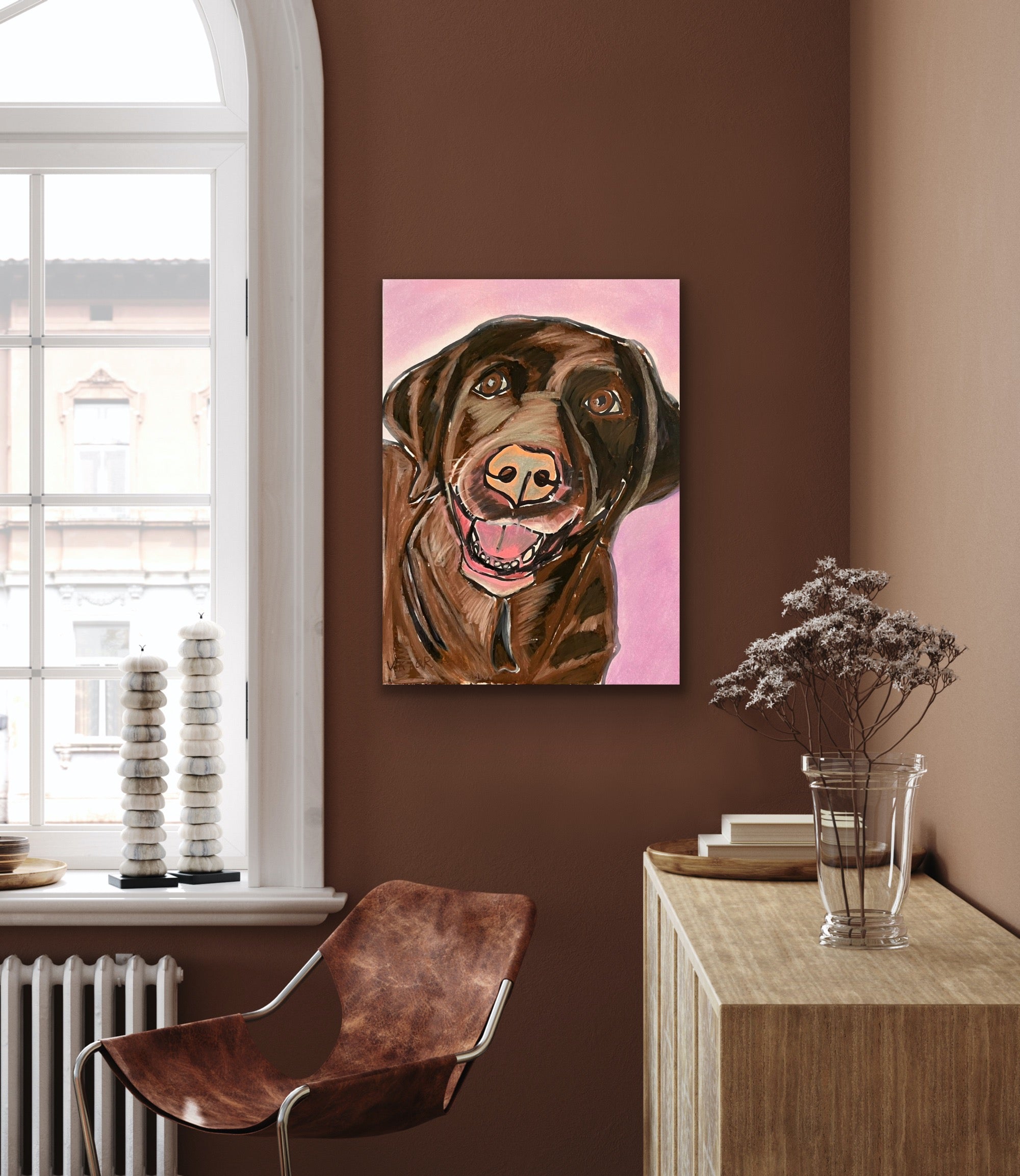 Brown Labrador - Art Prints