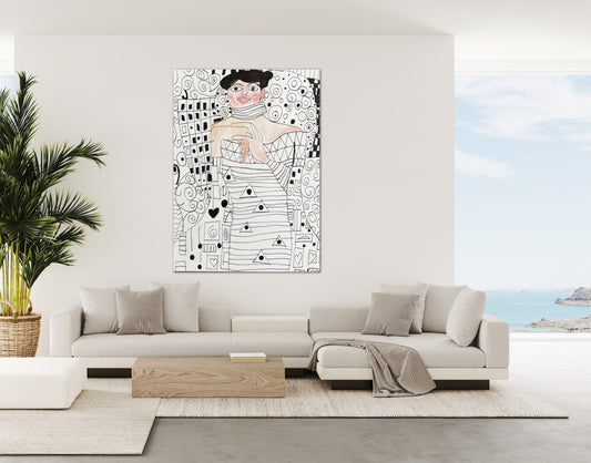 The Klimt Portrait by Viktor -  Print, Poster or Stretched Canvas Print in more sizes