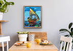Dhow Sailing Boat - ORIGINAL 14x17” - Vichy's Art