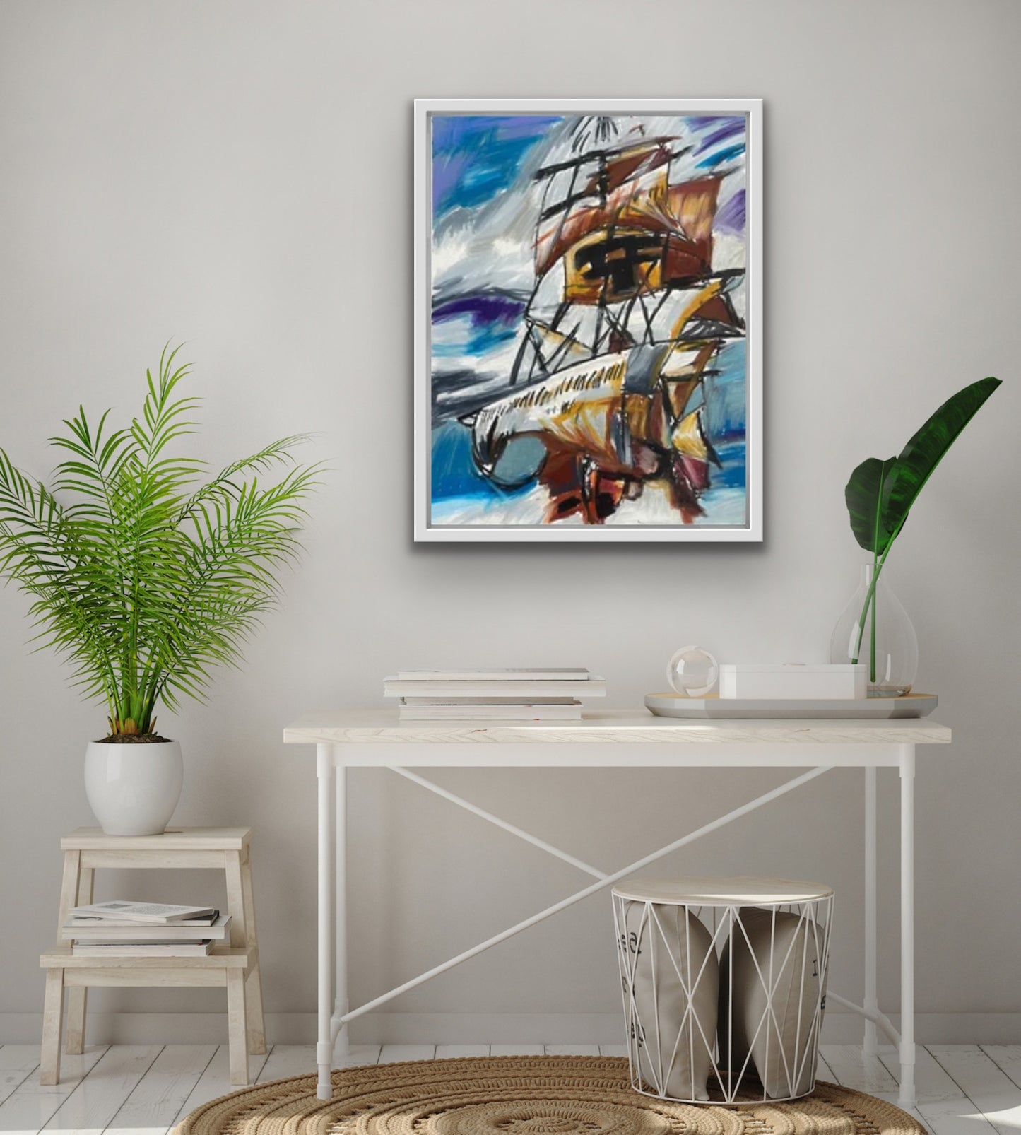 Pirate Ship - Stretched Canvas Print in more sizes