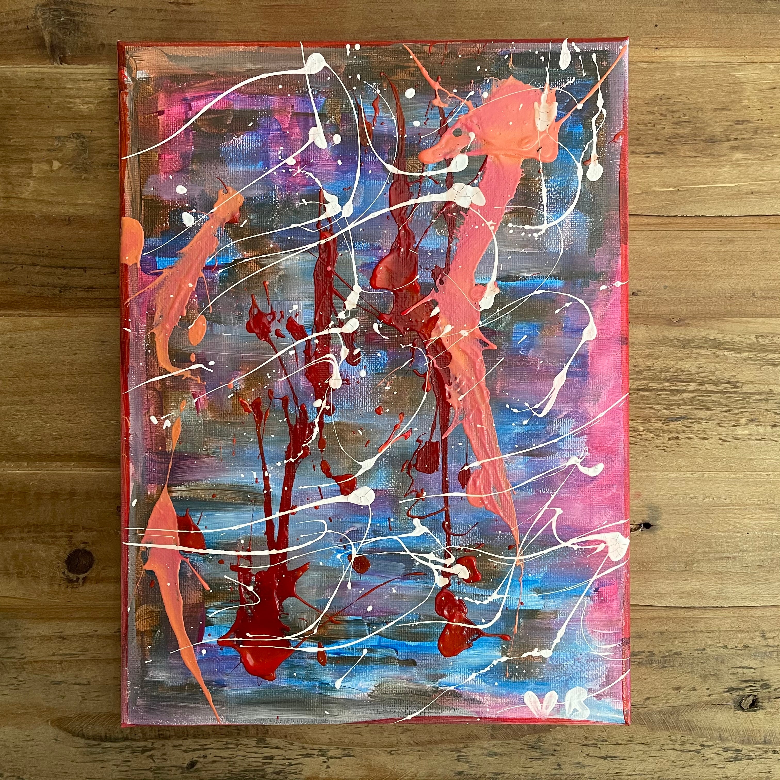 Painting with acrylic colors - no 4 - ORIGINAL - Vichy's Art