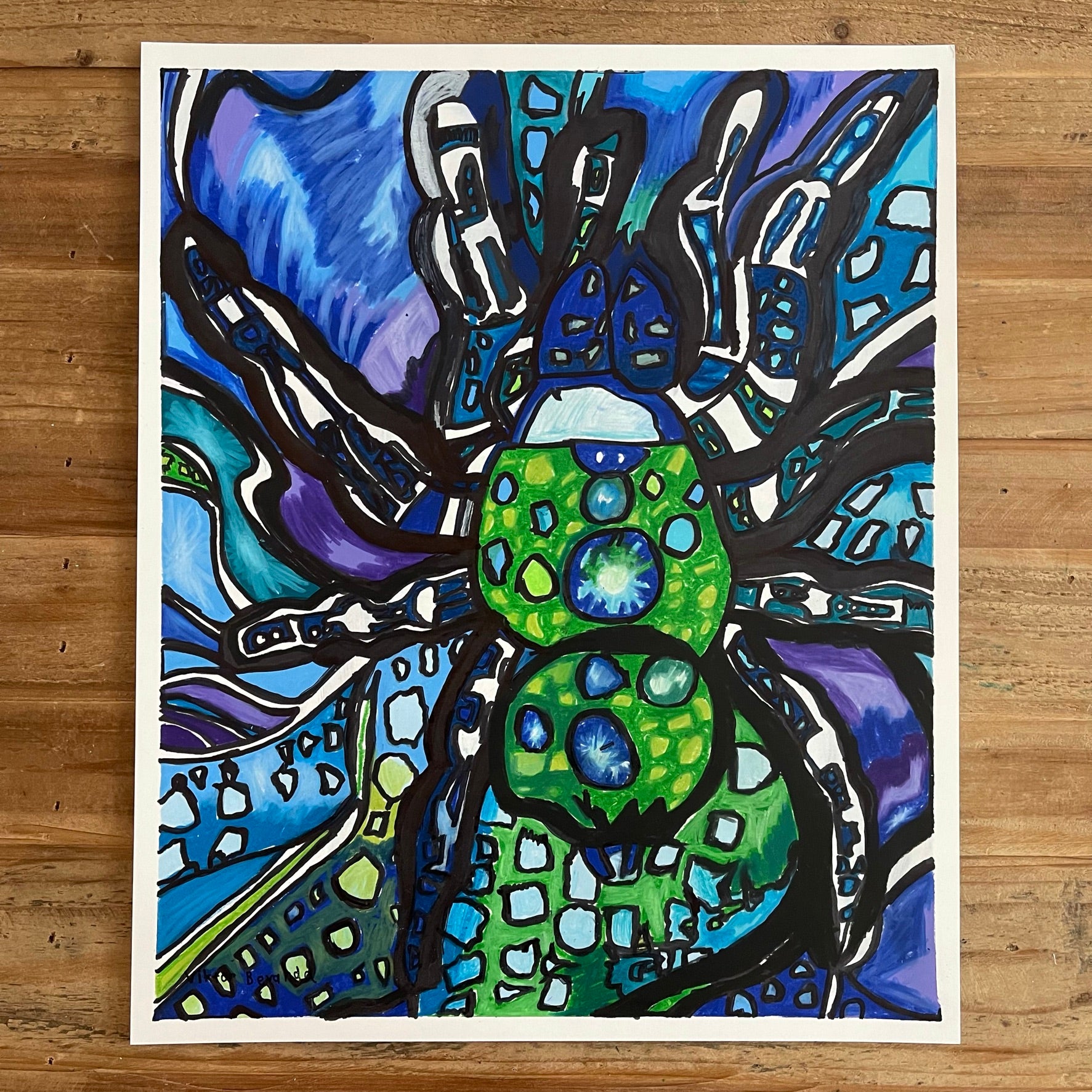 Spider - ORIGINAL 14x17” - Vichy's Art