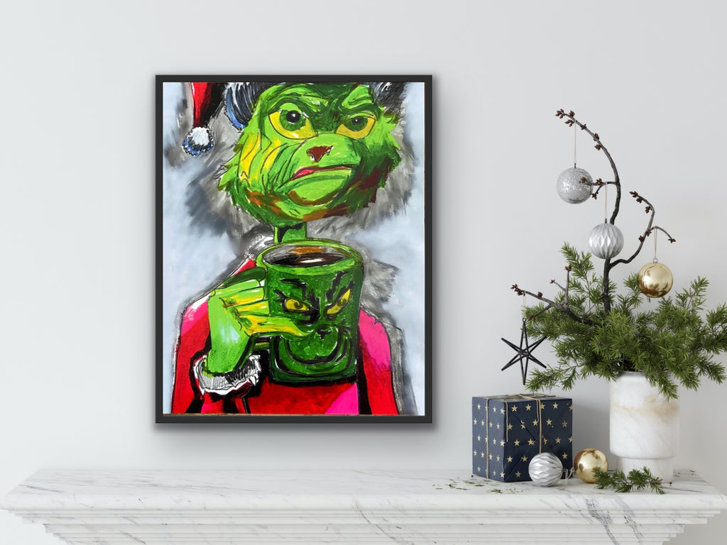 Grinch  - fine prints of original artwork - Vichy's Art