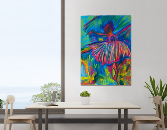 Ballerina - Stretched Canvas Print in more sizes