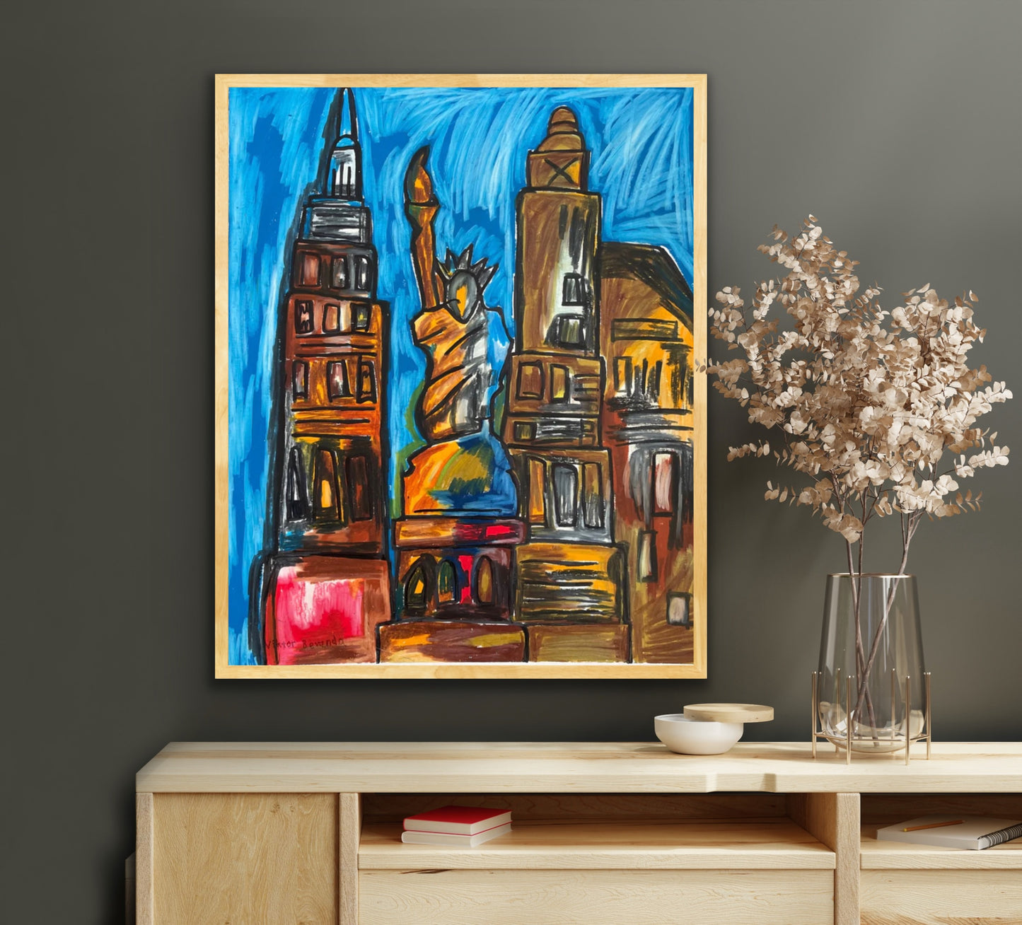 New York - Stretched Canvas Print in more sizes