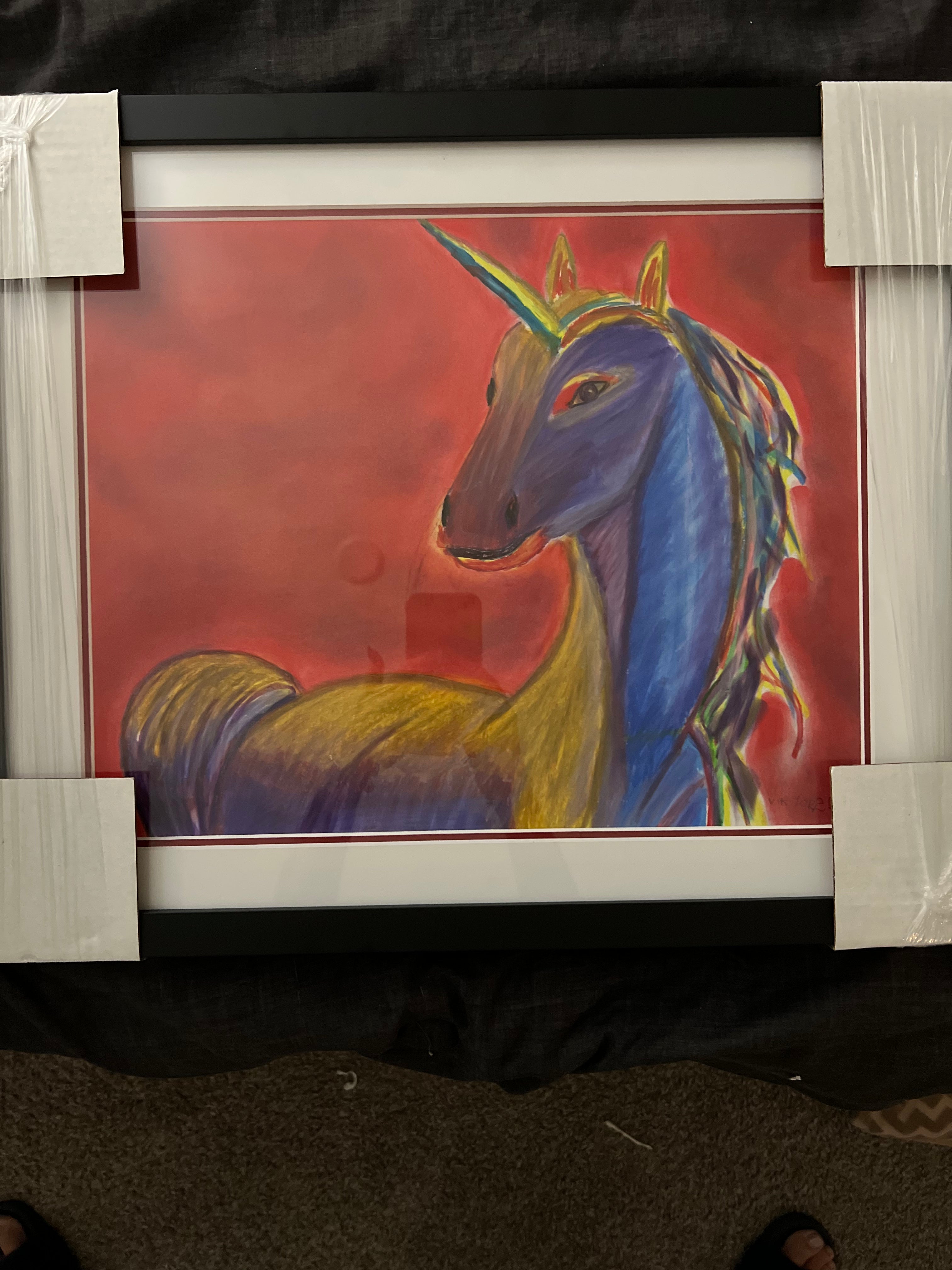Unicorn - ORIGINAL 14x17” Framed