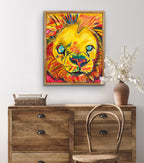Silly Lion - ORIGINAL  14x17”