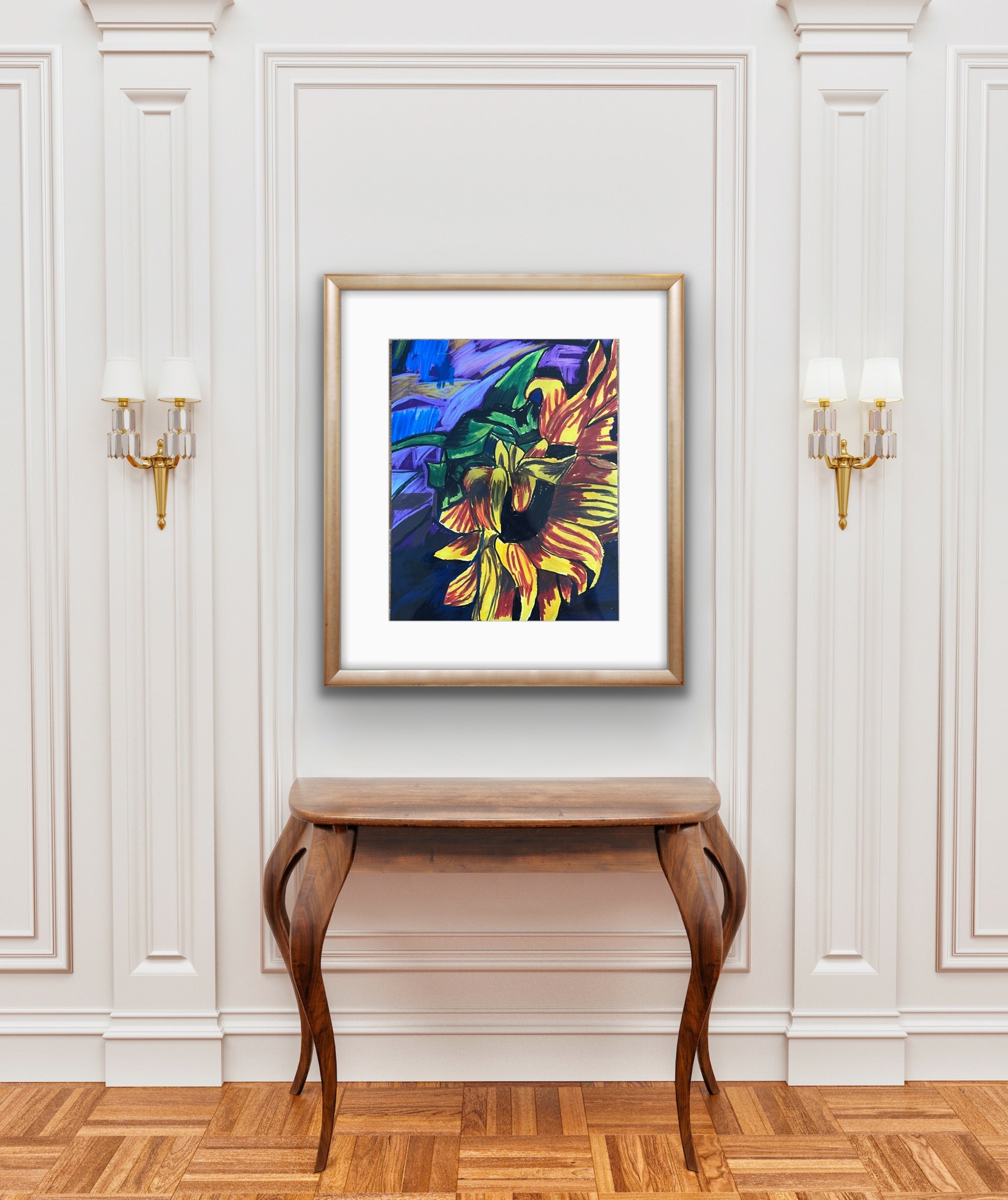 Shy Sunflower - Art Prints - Vichy's Art