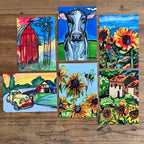 Farmhouse - Set of 6 paper prints/canvas prints