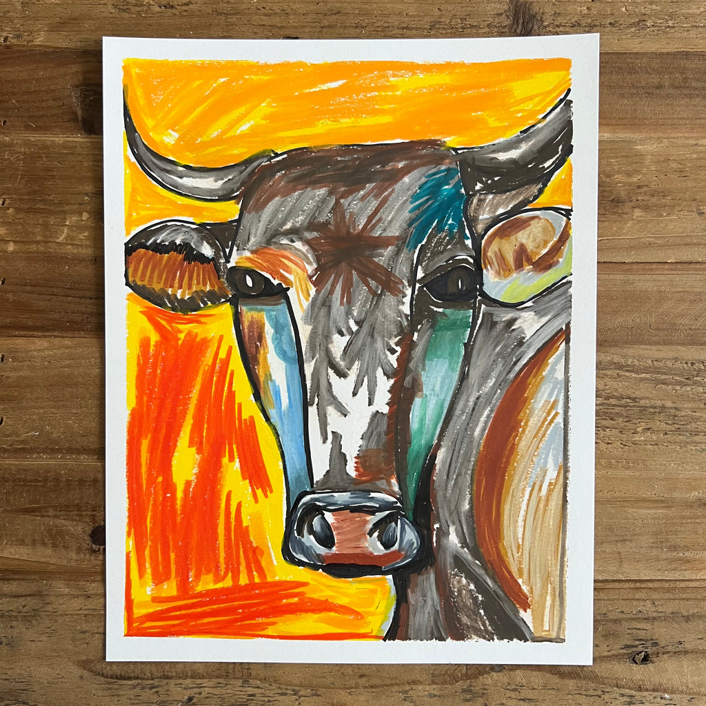 Bull - ORIGINAL 11x14"