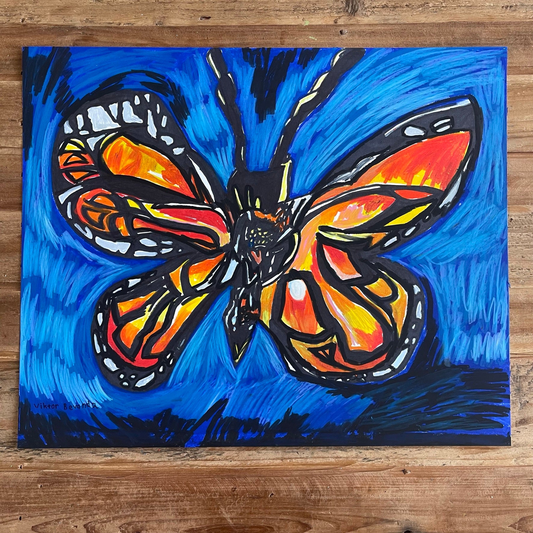 Monarch - ORIGINAL 14x17” - Vichy's Art