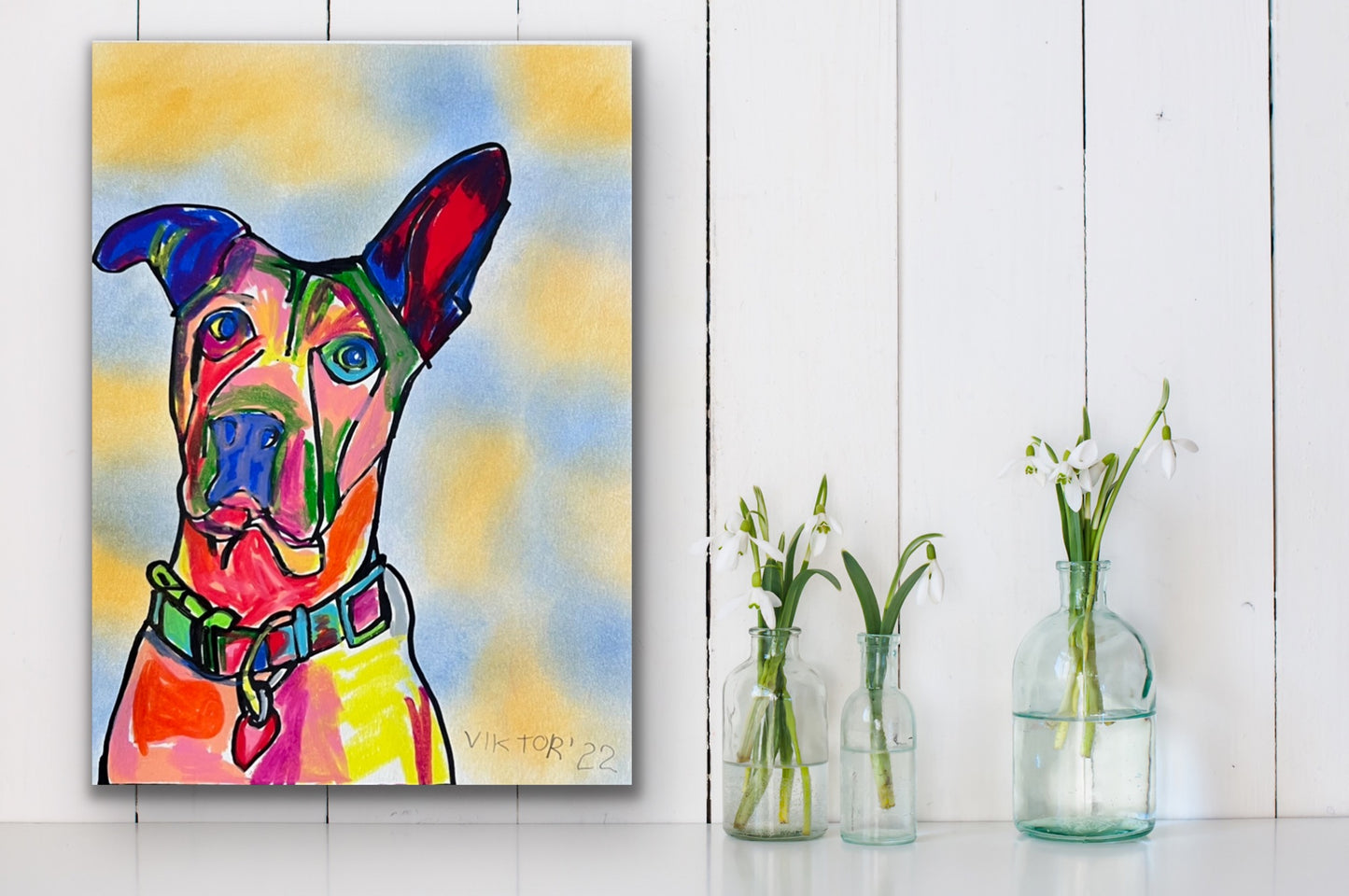 Lovely Dog -  Print, Poster or Stretched Canvas Print in more sizes