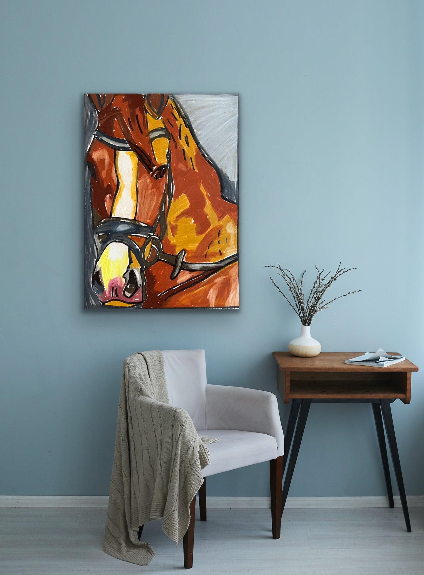 Amazing Horse - Stretched Canvas Print in more sizes