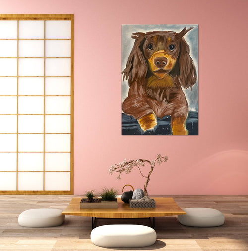 Chocolate Dachshund - Art Prints - Vichy's Art