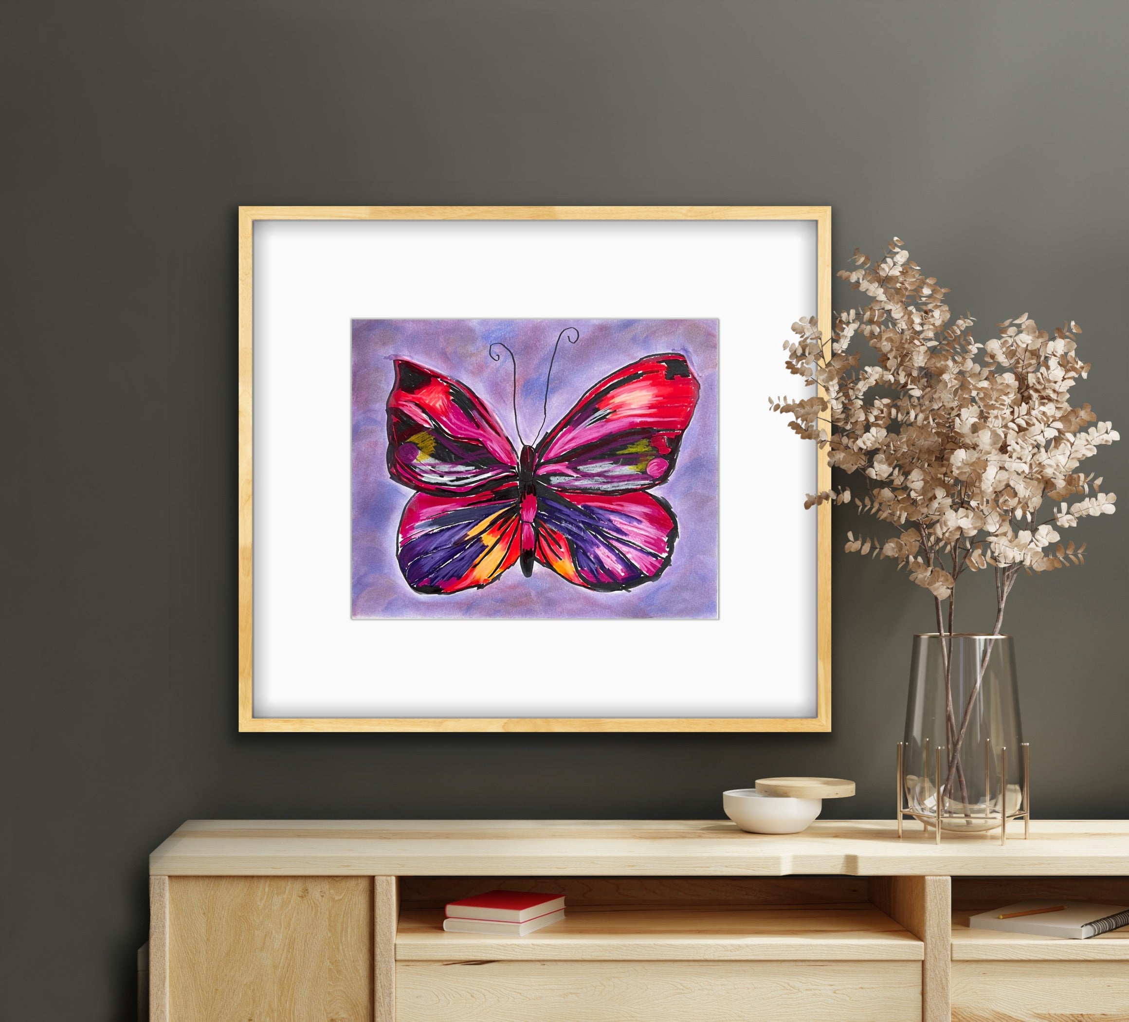Pink Butterfly - Art Prints