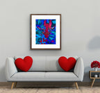 Colorful Giraffe - ORIGINAL 11x14"