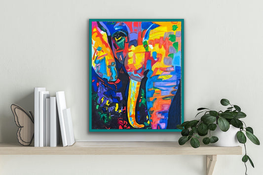 Abstract Elephant   - fine prints of original artwork