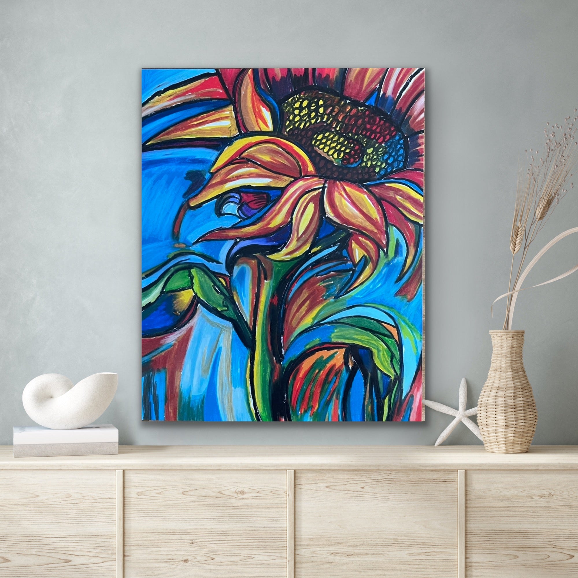 Ring of fire - Sunflower - Art Prints - Vichy's Art