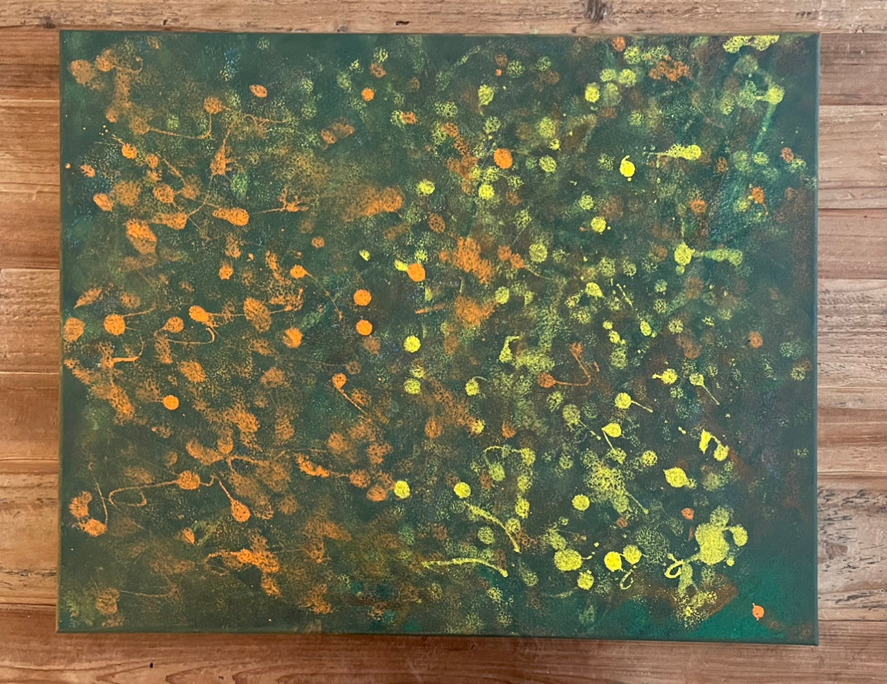 Flower Field - ORIGINAL  acryl on canvas 16x20” - Vichy's Art