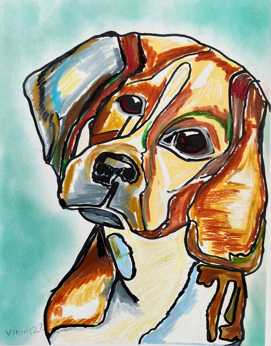 Abstract Beagle - Art Prints