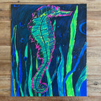 Seahorse - ORIGINAL 14x17" - Vichy's Art