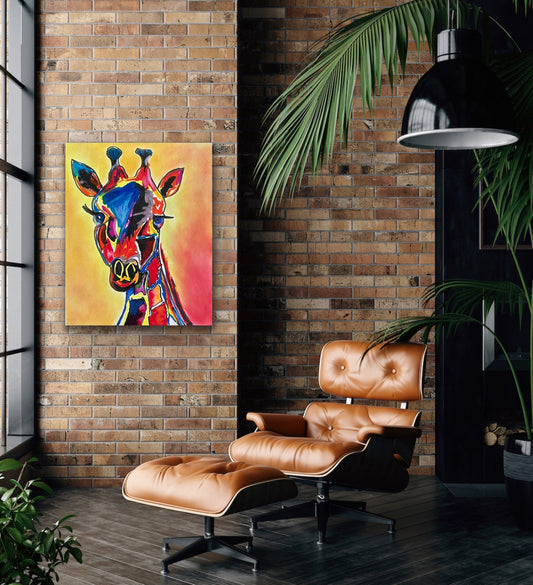 Colorful Giraffe   - fine prints of original artwork