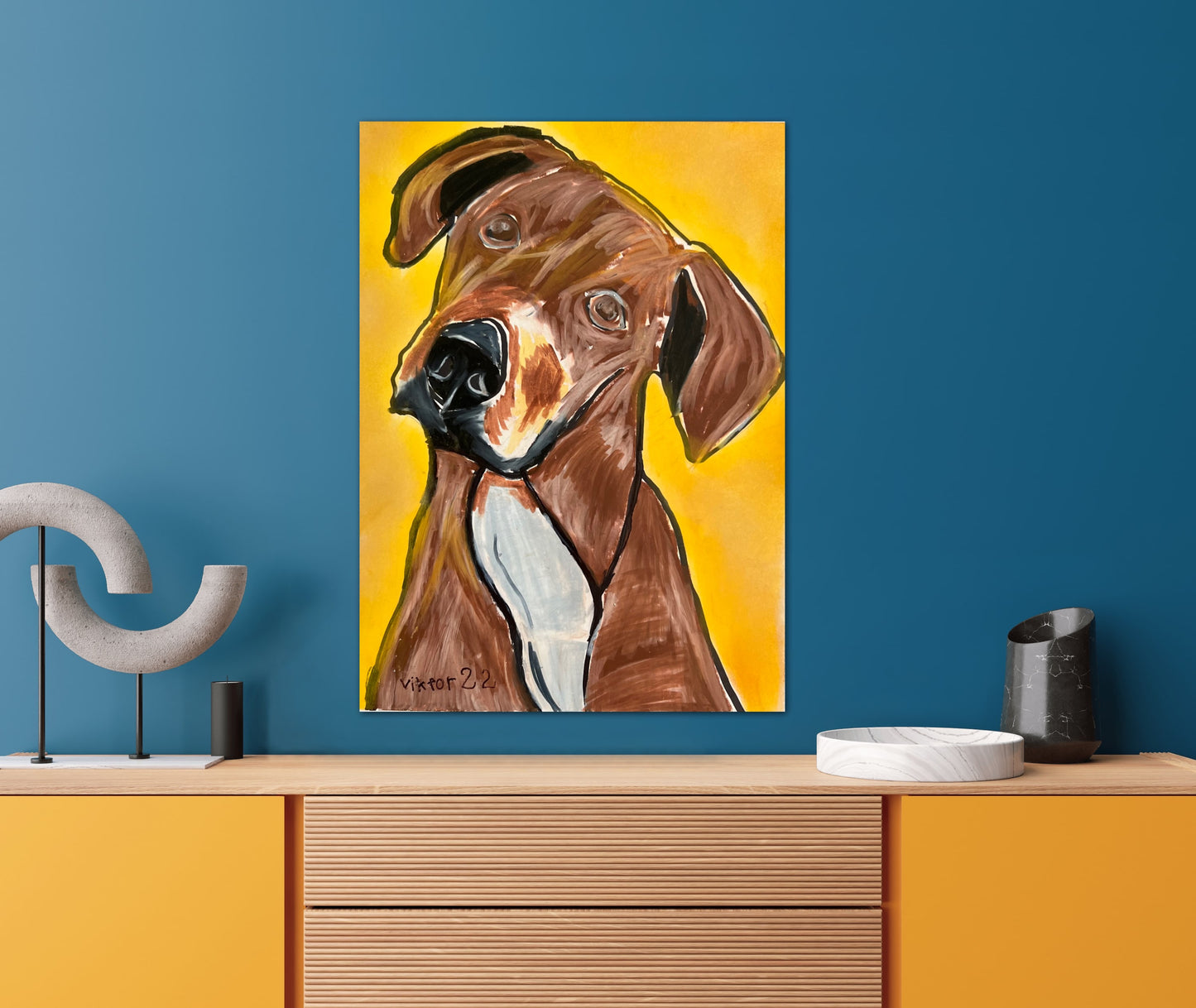 Amazing Dog - Print, Poster or Stretched Canvas Print in more sizes