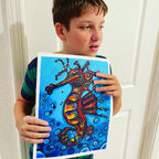 The Seahorse  - fine prints of original artwork - Vichy's Art
