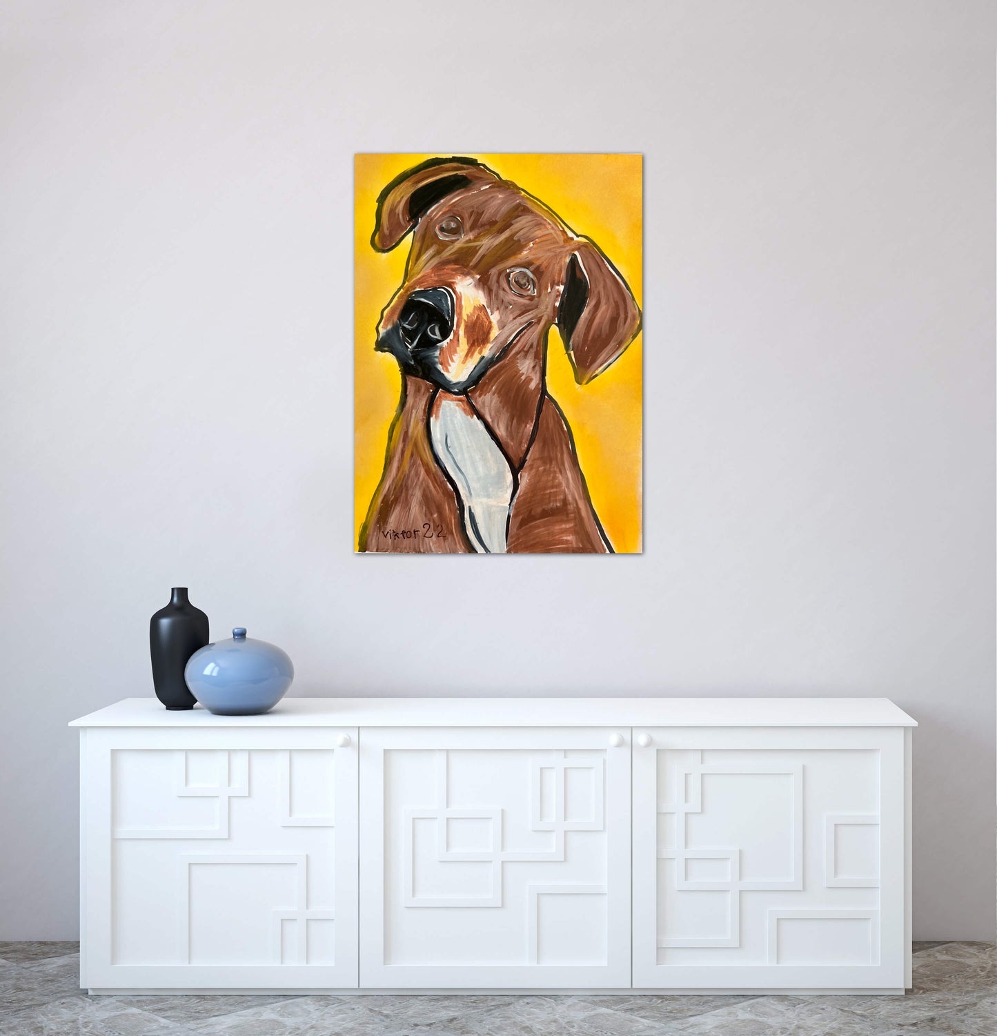 Amazing Dog - Print, Poster or Stretched Canvas Print in more sizes