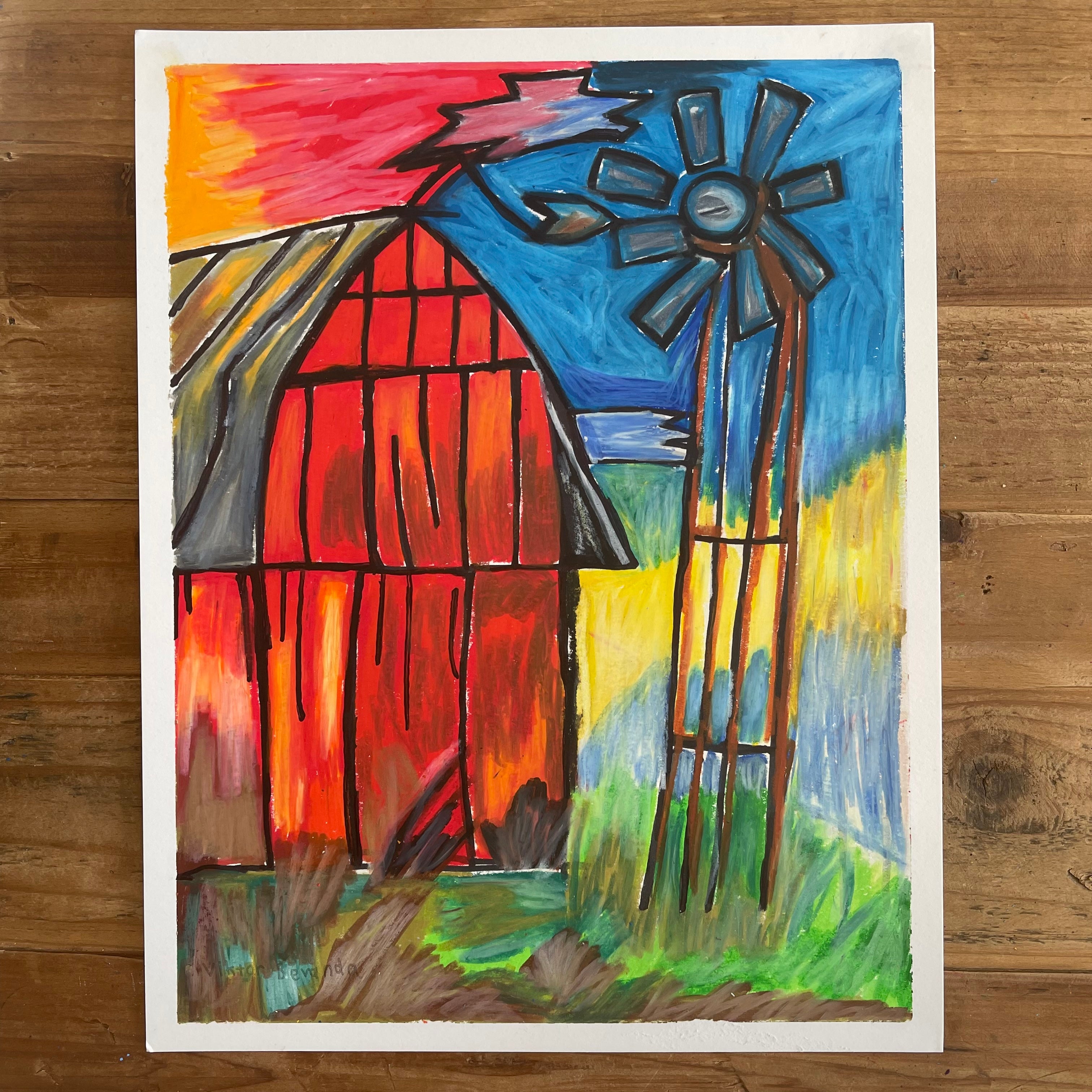 Old Barn - ORIGINAL 11x14"