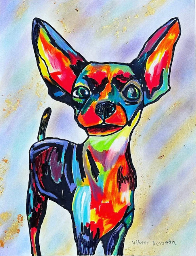 Golden Chihuahua - Art Prints