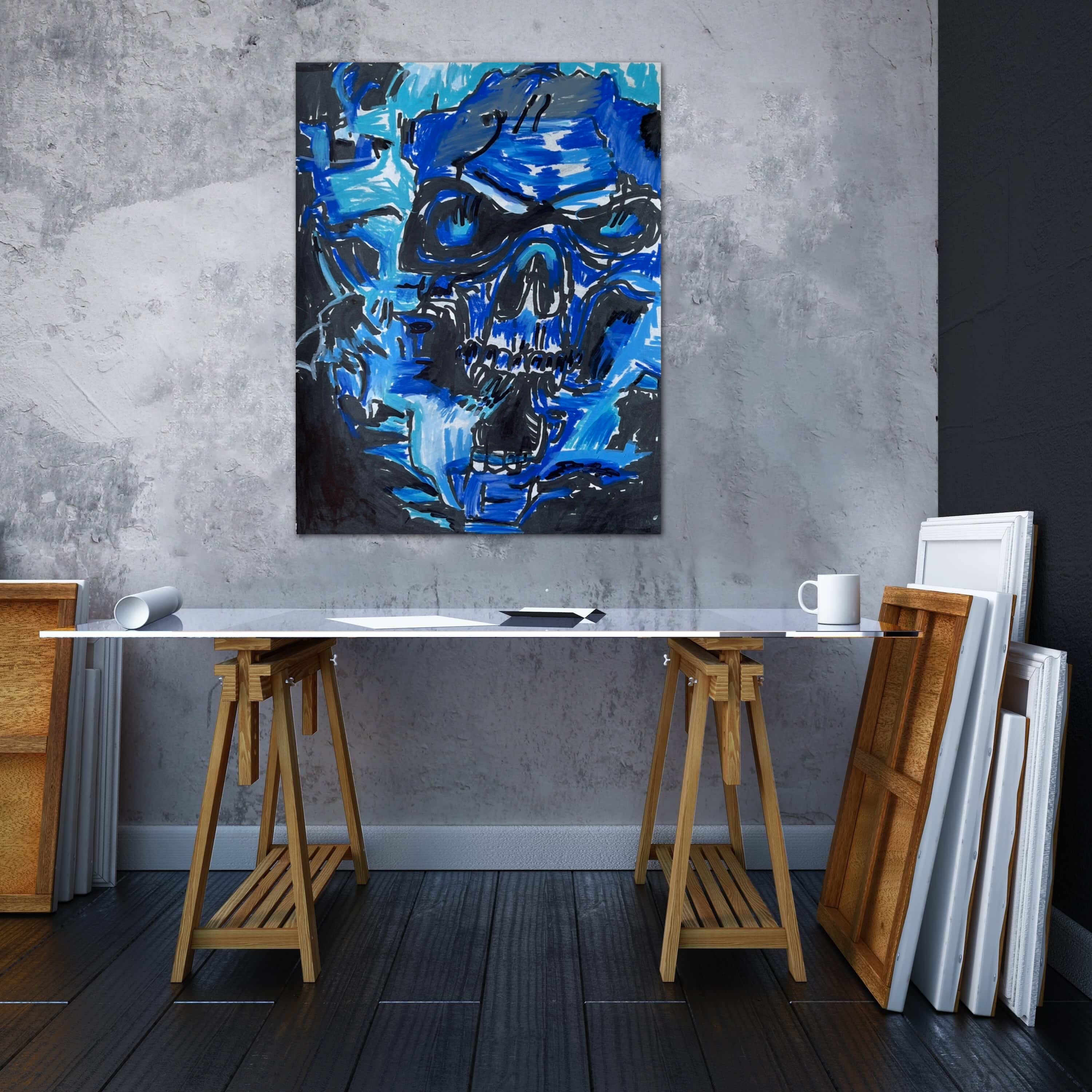 Skull - ORIGINAL 11x14"