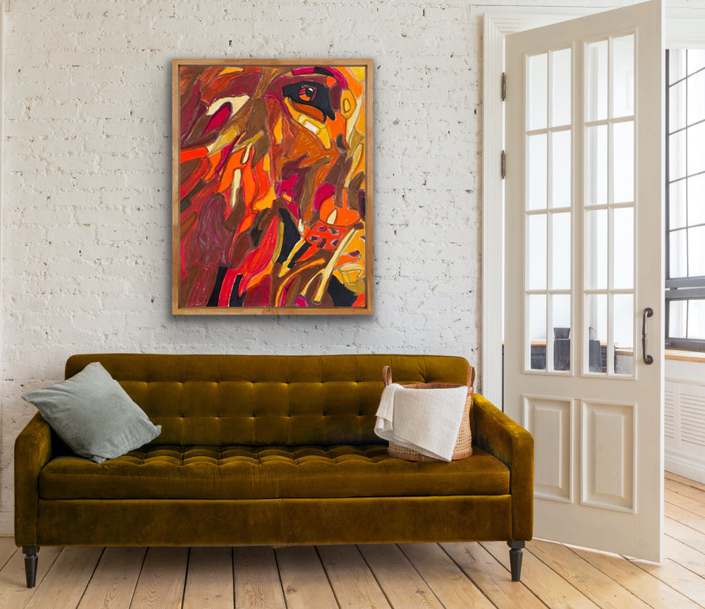 Lion - Printable Painting, Digital Download