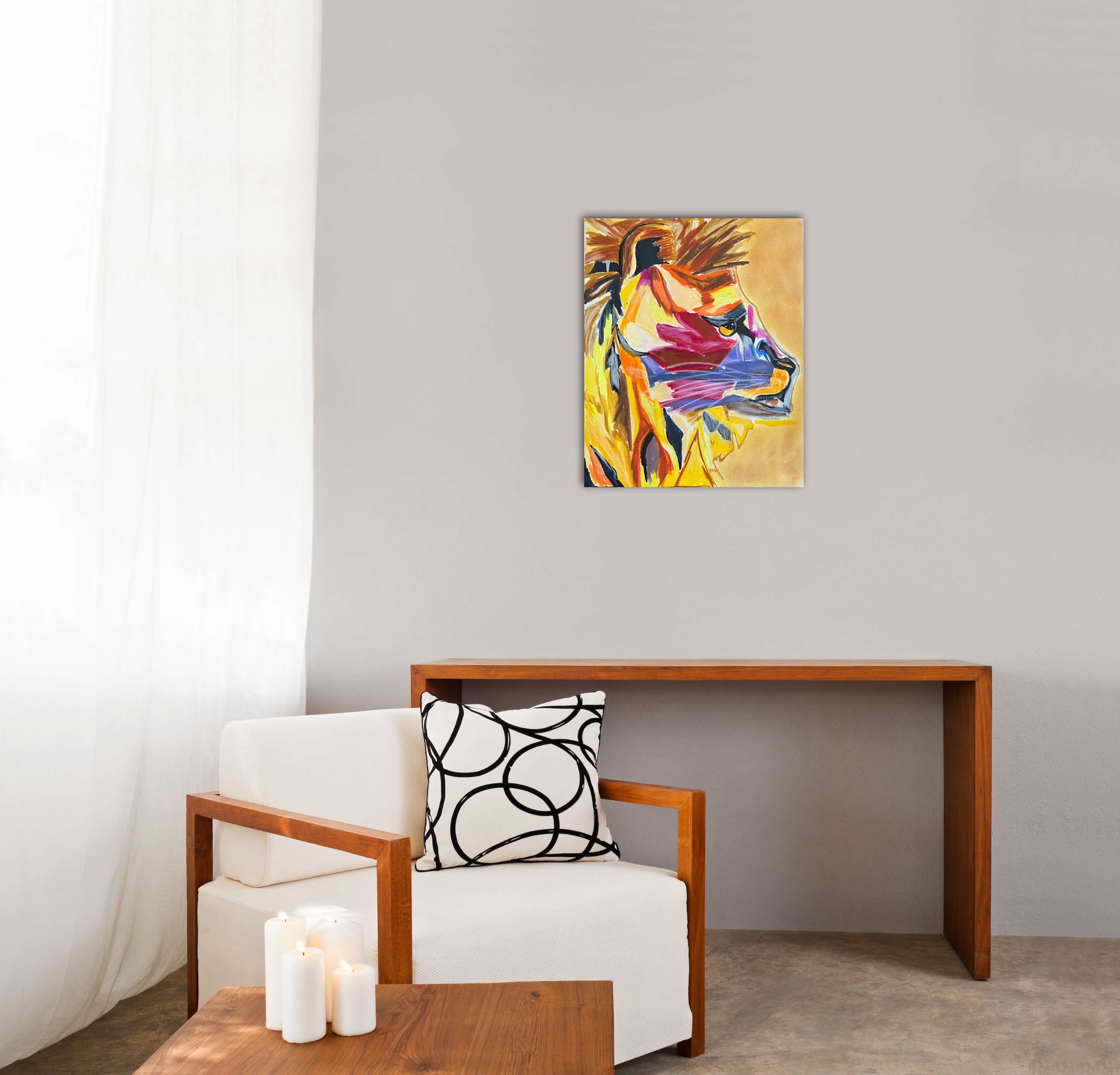 Lion - ORIGINAL 14x17”