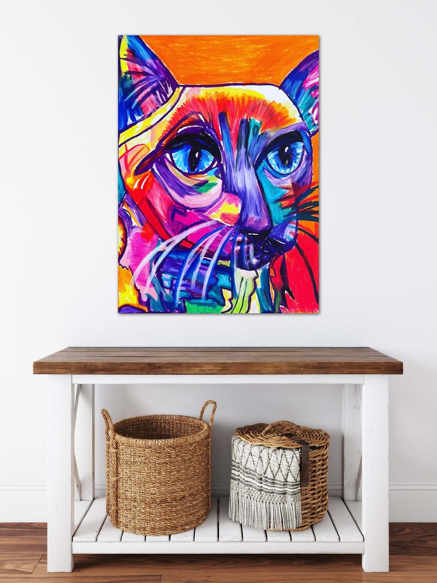 Colorful Cat  - fine prints of original artwork