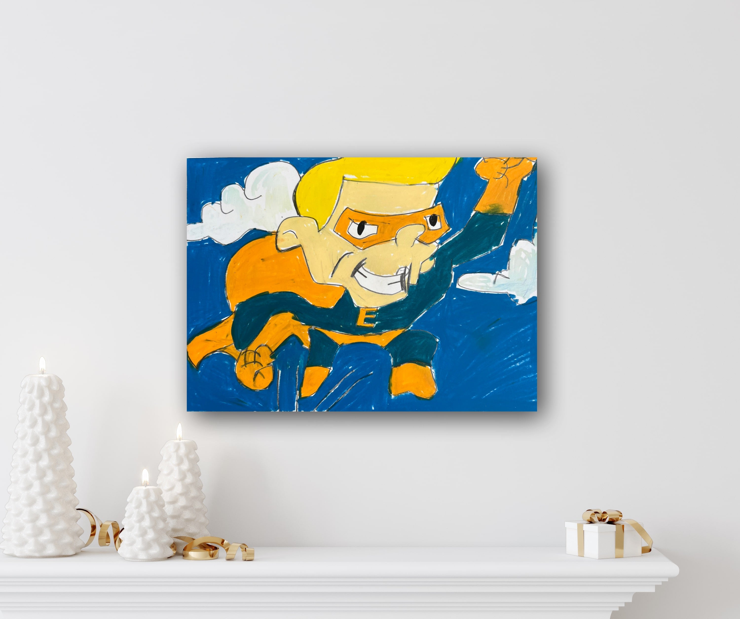 Superhero - ORIGINAL 9x12”