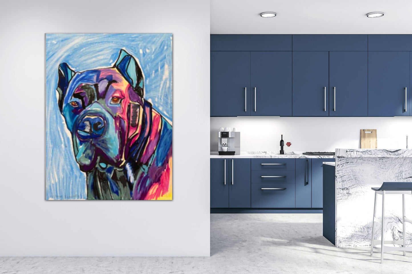 Mastiff - Stretched Canvas Print in more sizes