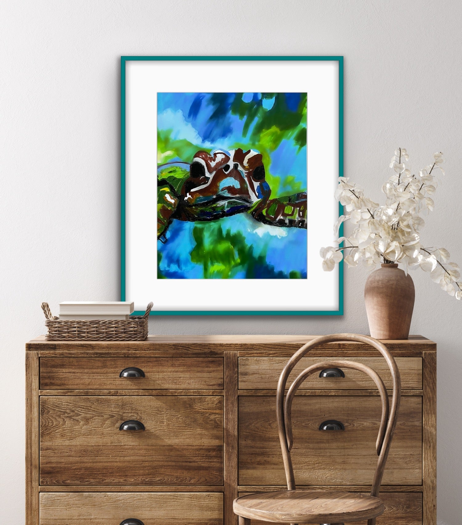 Sea turtle  - fine prints and canvas prints in more sizes - Vichy's Art