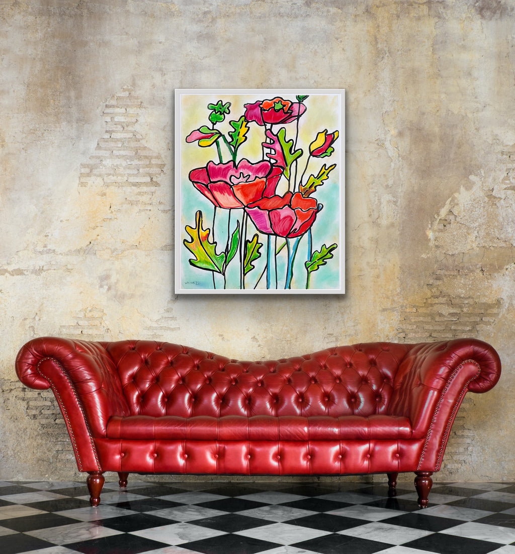 Poppy flower - Art Prints