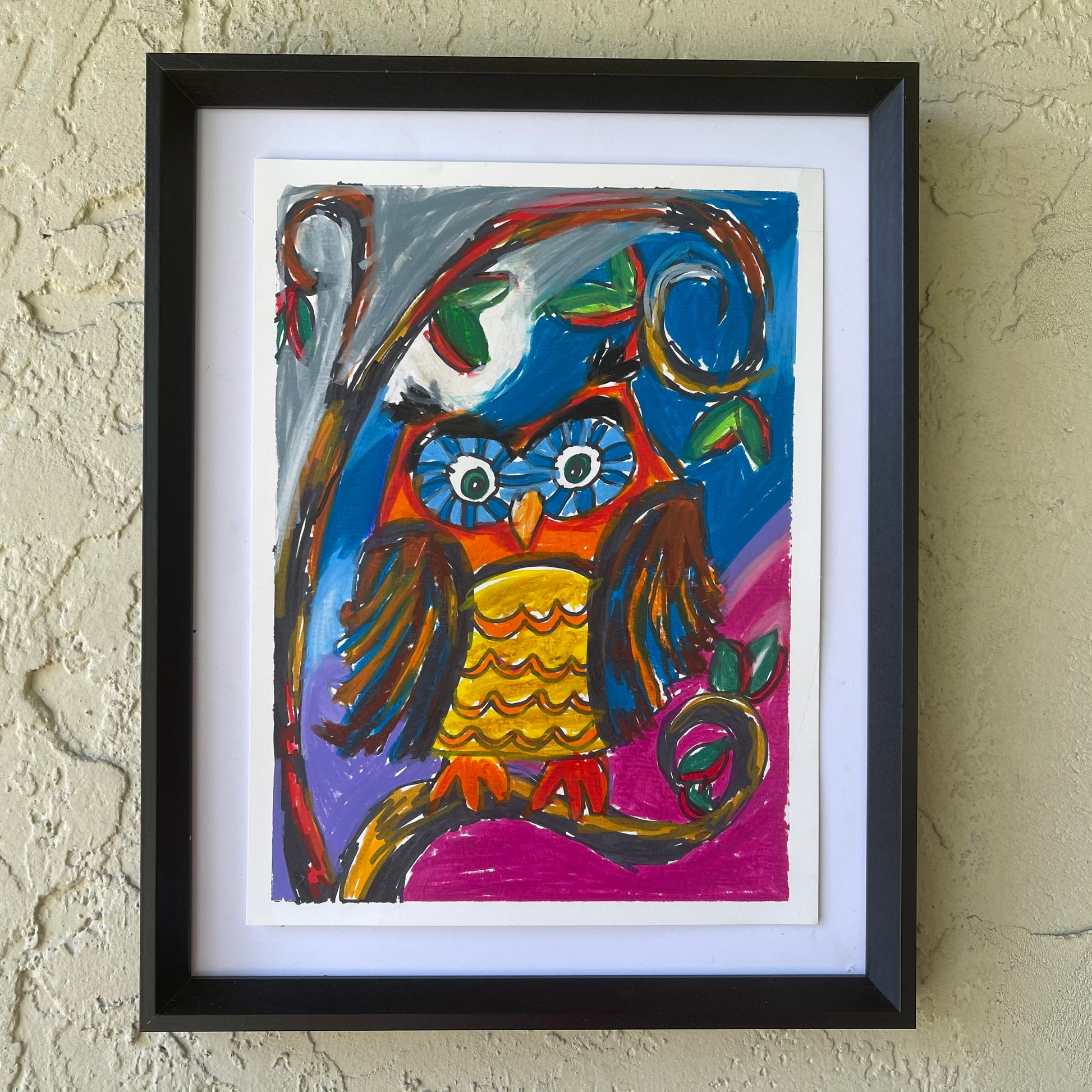 Owl - ORIGINAL - Vichy's Art