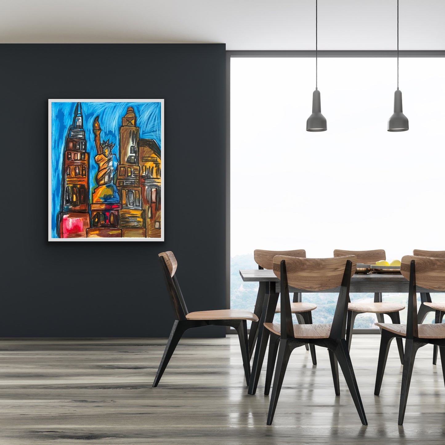 New York - Stretched Canvas Print in more sizes