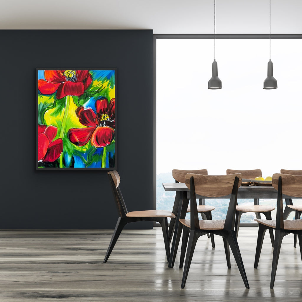 Poppies  - fine prints of original artwork - Vichy's Art