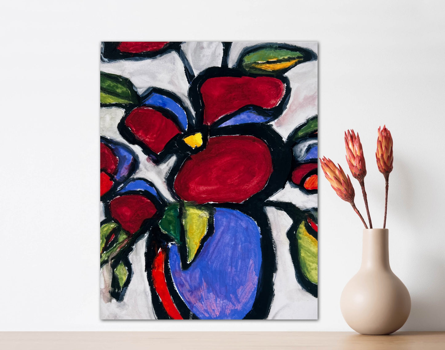Abstract Flowers - Greeting cards set of 5