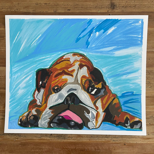 Bulldog - ORIGINAL 14x17"