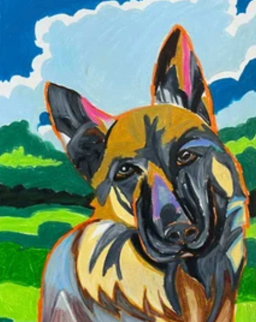 German Shepherd Dog - Fine prints of original artwork