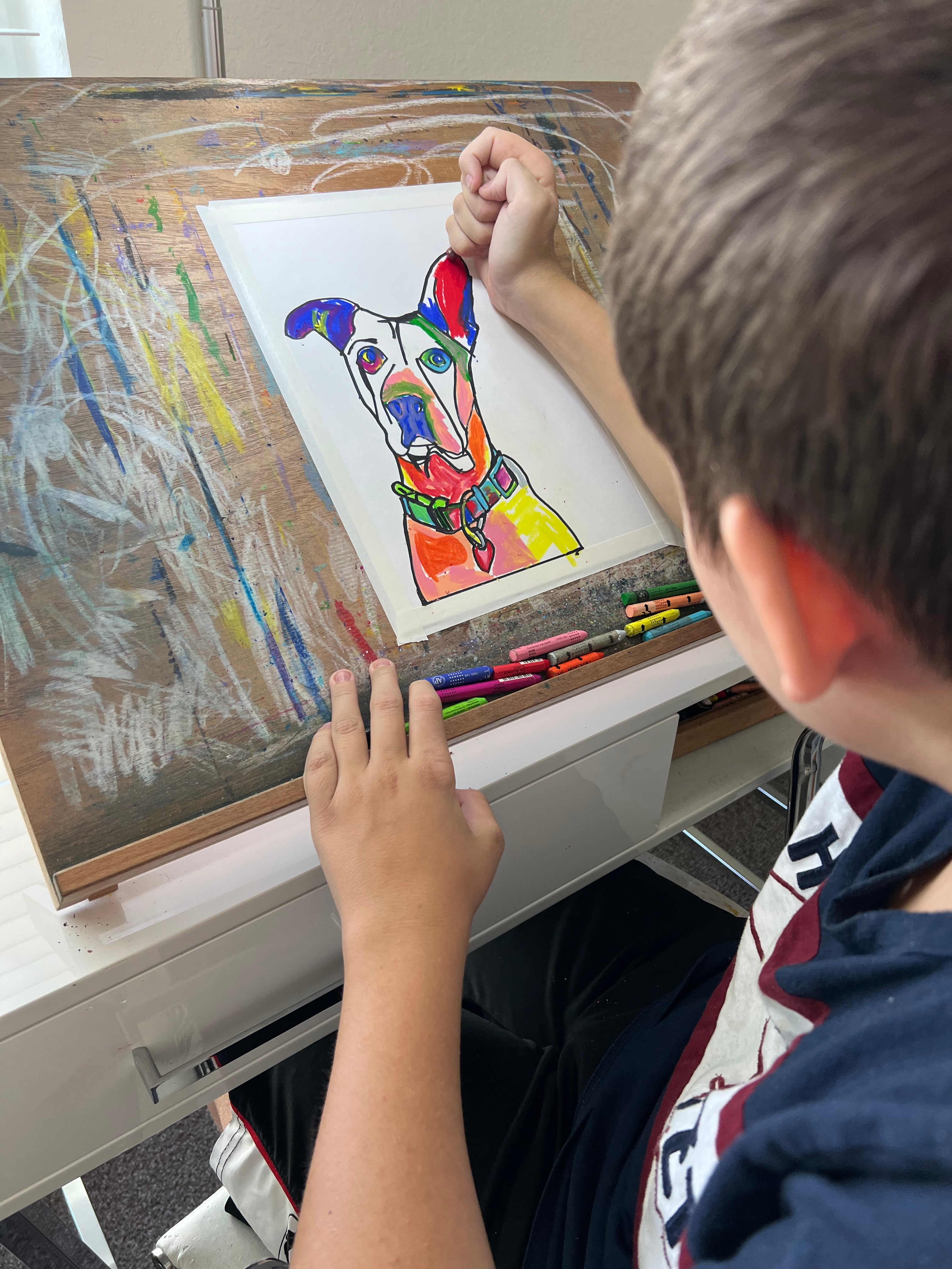 Lovely Dog -  Print, Poster or Stretched Canvas Print in more sizes - Vichy's Art